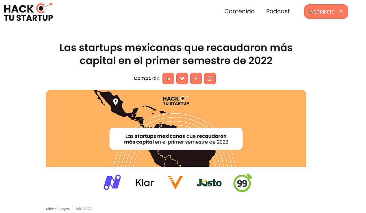 Las startups mexicanas que recaudaron ms capital en el primer semestre de 2022